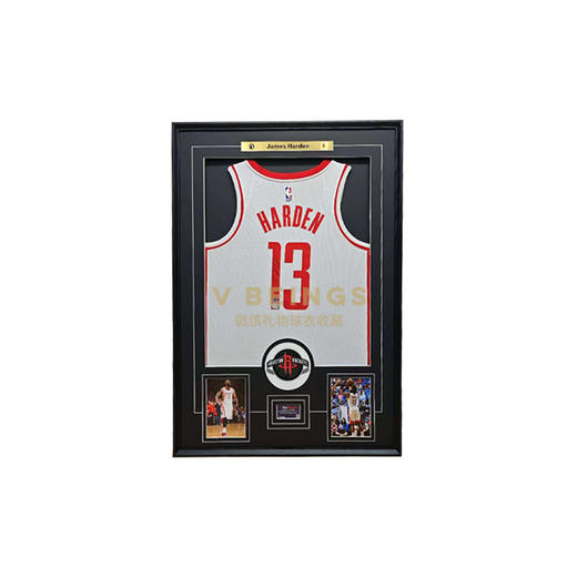 收藏系列 哈登 火箭队13号白色亲笔签名球衣 商品图0