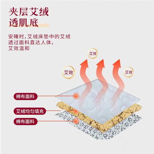 艾绒床垫 艾绒被芯，不含被套 规格任选 商品图1
