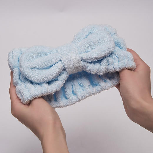 【多样屋专柜】多样屋发箍洗脸发带抑菌棉蝴蝶结洗脸束发带莫兰迪发带 桃粉 商品图6