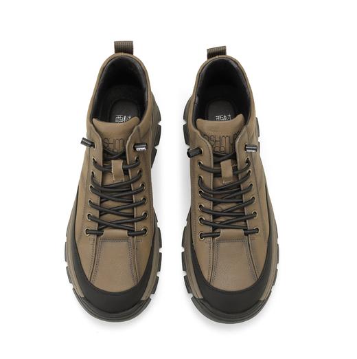 西村名物2024年冬季新款系带男深口鞋男鞋男士休闲皮鞋皮鞋男X14DU48231 商品图1