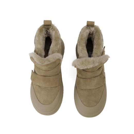 西村名物2024冬季新款时尚厚底加绒软底平底棉鞋毛毛鞋女X24DS47531 商品图6