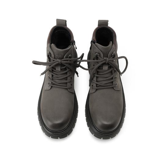 西村名物2024年冬季新款系带加绒男深口鞋男鞋男士商务皮鞋X14DU48211 商品图5