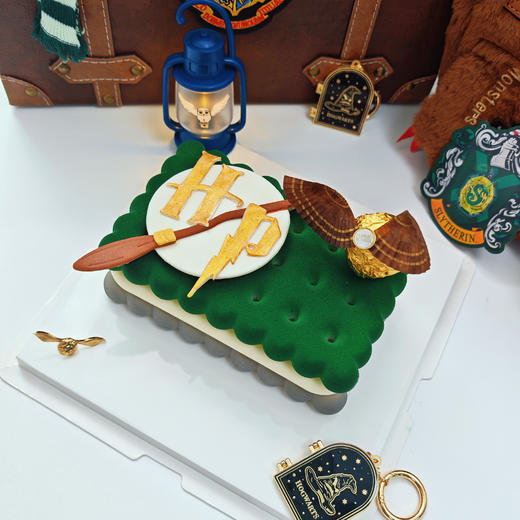 哈利波特斯莱特林金色飞贼Emoji方形蛋糕 商品图7