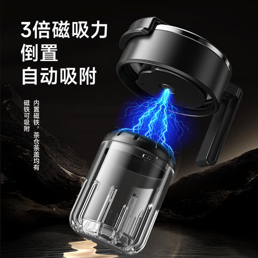 FXQ 便携耐高温【弹盖磁弹泡茶杯】茶水分离杯 休闲商务 男女士tritan水杯子 商品图1