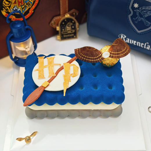 哈利波特拉文克劳金色飞贼Emoji方形蛋糕 商品图5