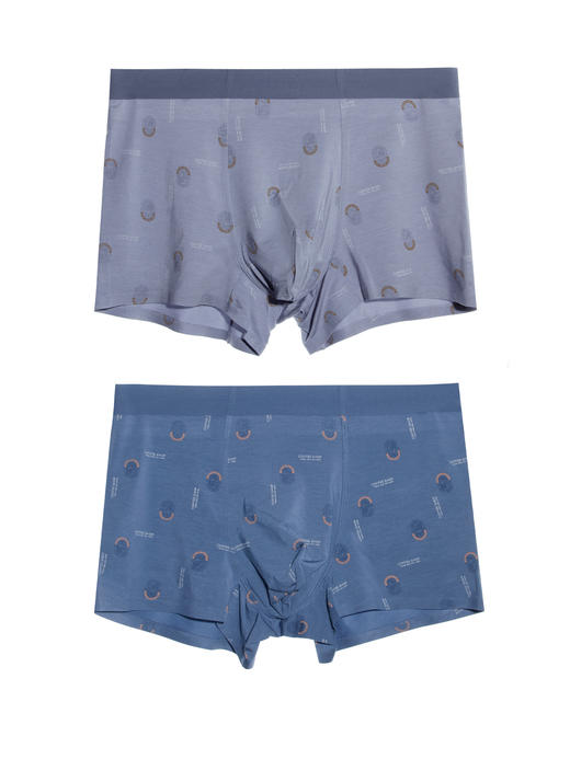 【满3条/6.7折】【XL码】【秀黛】男棉质印花无痕平角裤男士内裤【1条】L6330010T【门店同款】【内裤非质量问题不退换】 商品图4