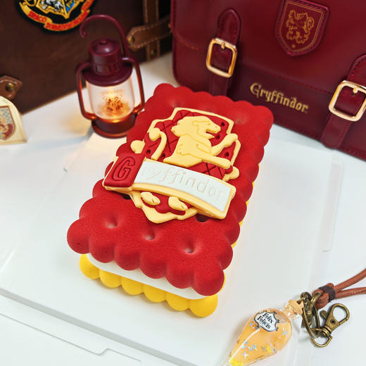 哈利波特格兰芬多徽章Emoji方形蛋糕 商品图0
