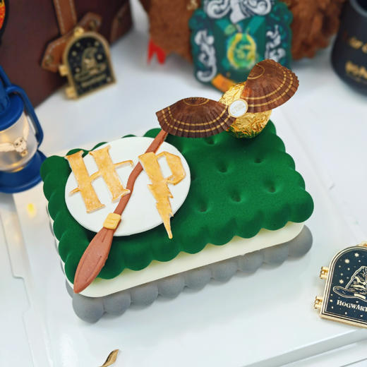 哈利波特斯莱特林金色飞贼Emoji方形蛋糕 商品图4