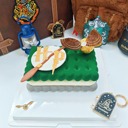 哈利波特斯莱特林金色飞贼Emoji方形蛋糕 商品图6