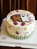 「线条小狗·贴贴狗」周年纪念日·手绘蛋糕·100%动物奶油（附图6寸·提前24小时预订） 商品缩略图1