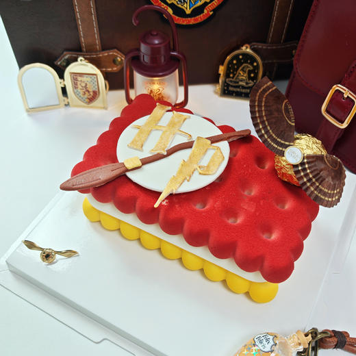 哈利波特格兰芬多金色飞贼Emoji方形蛋糕 商品图4