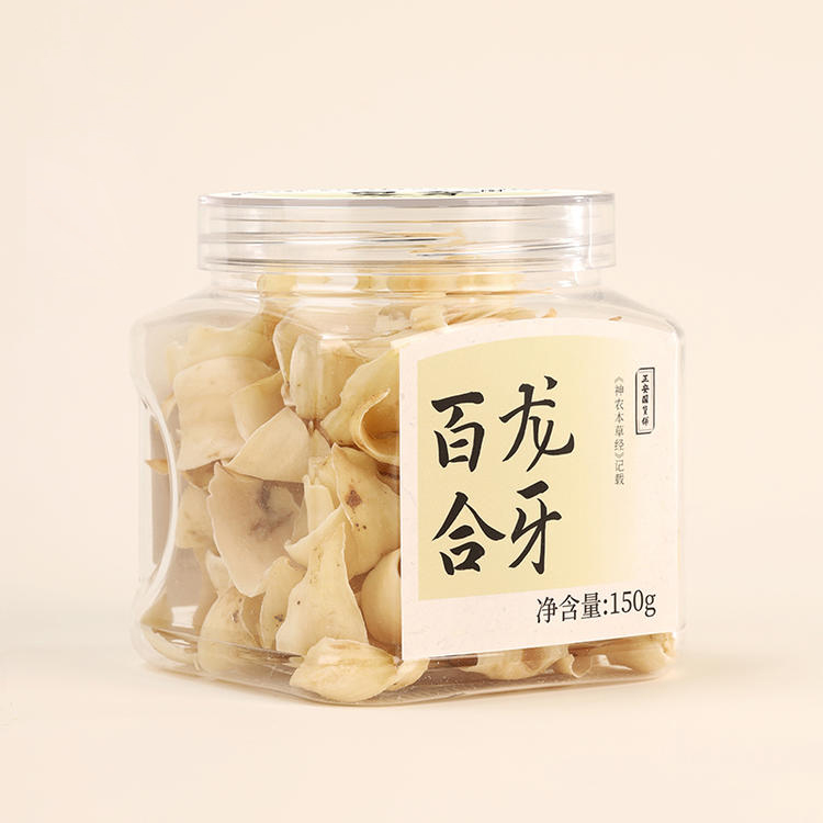 正安原材·湖南隆回龙牙百合 3年种植秋季采挖 形似月牙瓣大肉厚 清香口感粉糯 150g/罐【冷藏保存】