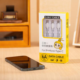 【经典】中国杨凌农高会联名款 岸纾新升级款三合一快充数据线  一线三用