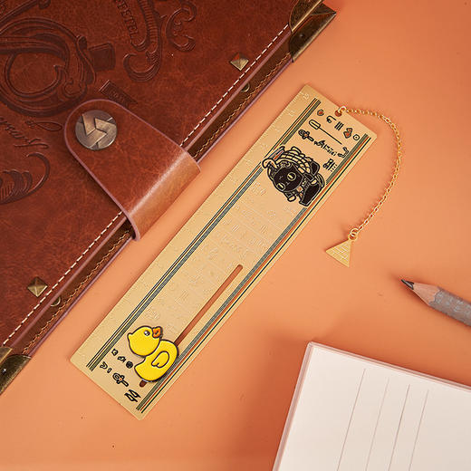 大英博物馆Bastet X B.Duck小黄鸭系列 滑动 金属尺 商品图1