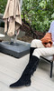 westory2024秋季新款美拉德真皮流苏尖头平底时尚高筒靴女W24DQ83951 商品缩略图9