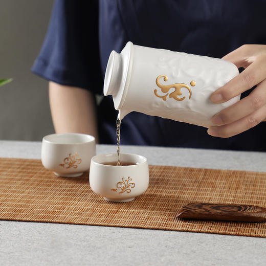 【茶具】繁华盛世泡茶器1壶2杯  180ml/60ml 商品图0