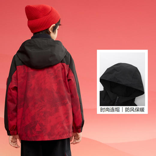 巴拉巴拉童装男童外套儿童棉服2025年新款春上衣防水两件套拜年服 商品图3