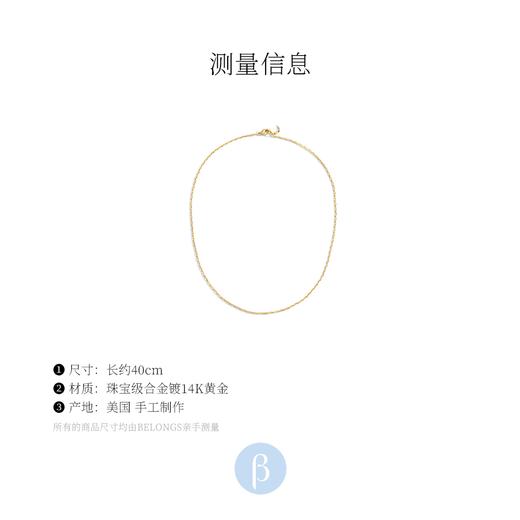 北京仓｜Lili Claspe-Lucy-纤细 金色 蛇骨链 项链［美国设计师］ 商品图4