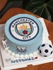 「曼城球迷·足球蛋糕」巧克力糯米糖纸·订制照片·100%动物奶油（附图6寸·提前24小时预订） 商品缩略图0