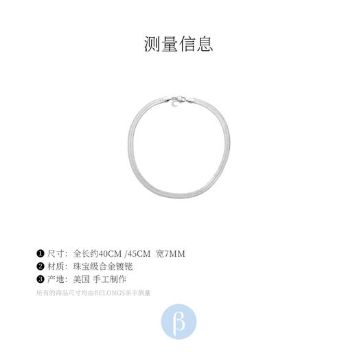 北京仓｜Lili Claspe-Large Reggie-大号 银色 蛇骨链 项链［美国设计师］ 商品图1