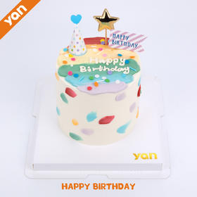 可爱ins风彩虹蛋糕