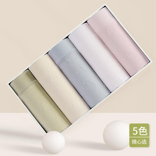 【7A抑菌】洁丽雅4条装中高腰纯棉女士内裤云感亲肤双层纯棉内裆柔软舒适三角裤女 商品图5