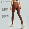 秋冬加绒暖绒瑜伽弹力健身裤 DY66151# 双面锦高腰高弹锁温保暖瑜伽裤 商品缩略图3