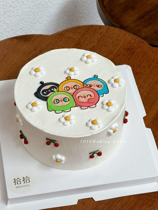 「蛋仔派对」巧克力糯米糖纸·订制照片·100%动物奶油（附图6寸·提前24小时预订） 商品图0