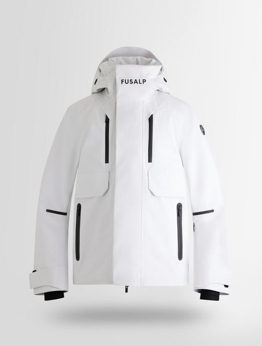 Fusalp - JOHN - NEIGE/NOIR - 男装 - 滑雪夹克 - 白色/黑色 商品图0
