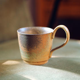 粗陶咖啡杯 绿色