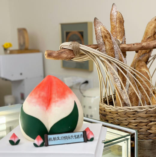 复古恶搞：寿桃蛋糕，提前48小时以上预定 商品图2