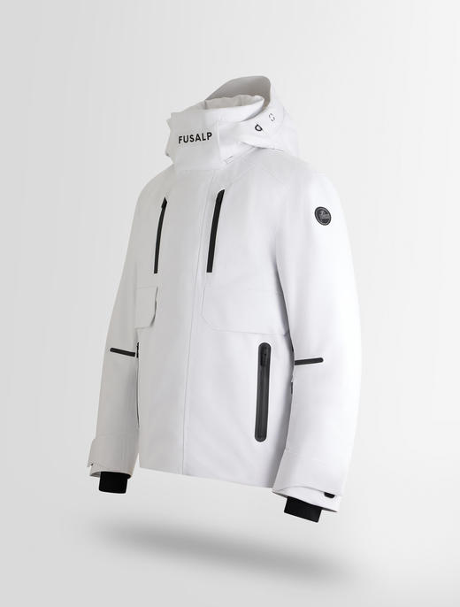 Fusalp - JOHN - NEIGE/NOIR - 男装 - 滑雪夹克 - 白色/黑色 商品图1