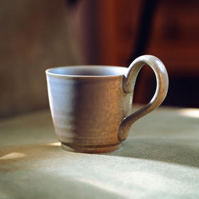 粗陶咖啡杯 哑光蓝绿