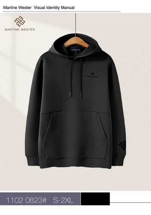 现货断码福利 martine wester男前中分割连帽卫衣11020823 商品图0