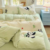 【换季出清】自然醒小清新印花牛奶绒床上四件套冬季加厚双面绒珊瑚绒被套床单三件套4NH166 商品缩略图6