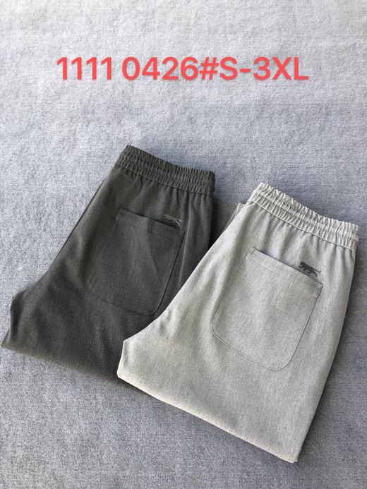 清仓库不退换 martine wester男色织休闲裤11110426；日本进口新型聚酯纤维混纺 商品图0