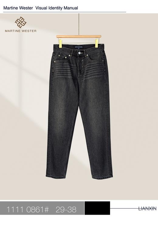 现货断码福利 martine wester男水洗牛仔裤无弹力款11110861 商品图2