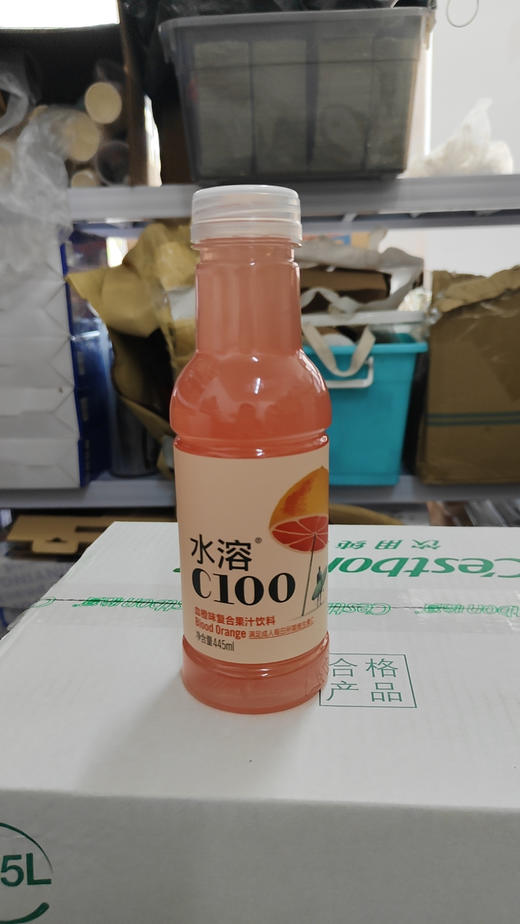 水溶C100血橙味复合果汁饮料 445ml 商品图0