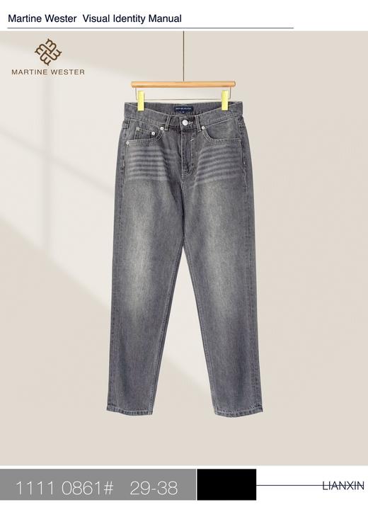 现货断码福利 martine wester男水洗牛仔裤无弹力款11110861 商品图1