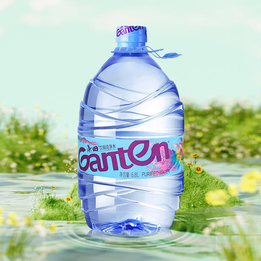 【一箱】景田纯净水6.8L*2瓶  饮用水煮饭泡茶煲汤办公非矿泉水 商品图1