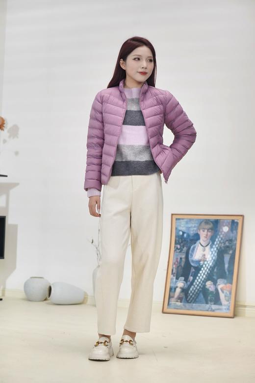 现货臣禾【公主线排骨羽绒服】【90白鸭绒】立领正肩羽绒服 JZ244070352 商品图8