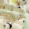 【换季出清】自然醒小清新印花牛奶绒床上四件套冬季加厚双面绒珊瑚绒被套床单三件套4NH166 商品缩略图7
