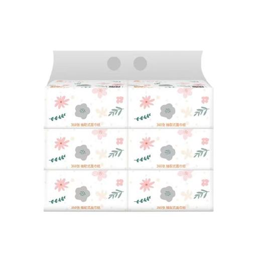 世纪生活抽取式面巾纸360张/包6连包 【GY】 商品图0