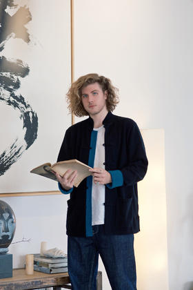 盛唐牡丹 |限量款| 新中式男士针织羊绒衫