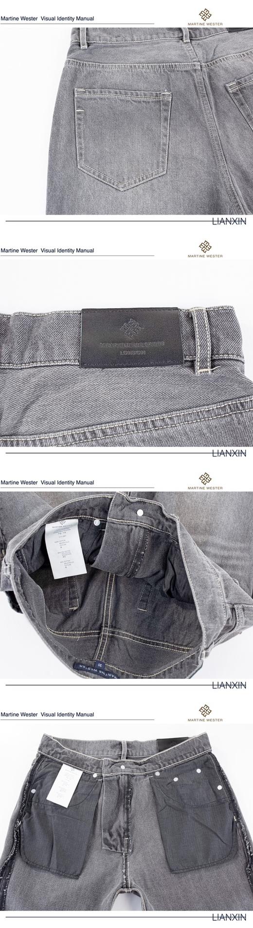 现货断码福利 martine wester男水洗牛仔裤无弹力款11110861 商品图7