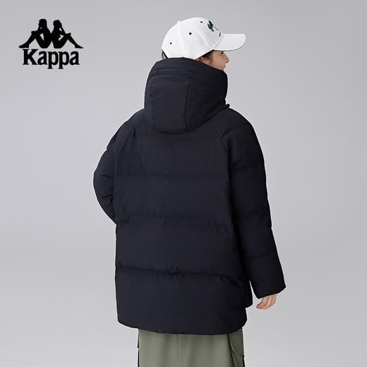 Kappa卡帕背靠背中长款羽绒服运动休闲外套女2024新款保暖防寒服K0E82YY01 商品图3