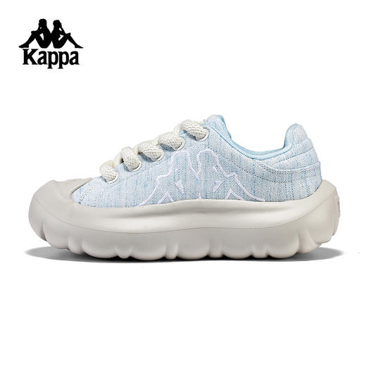 Kappa卡帕背靠背新款轻便透气板鞋运动休闲鞋小白鞋厚底*鞋女K0E65CC00F 商品图3