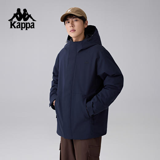 Kappa卡帕背靠背三合一羽绒服防泼水防风运动外套保暖防寒服男士K0E72YY41 商品图2