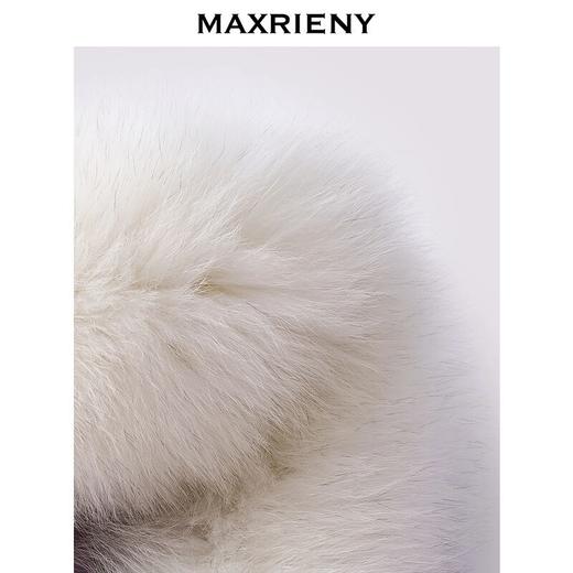 玛克门店发货：连帽收腰羽绒服大毛领(货号:MF85DC754) 商品图1