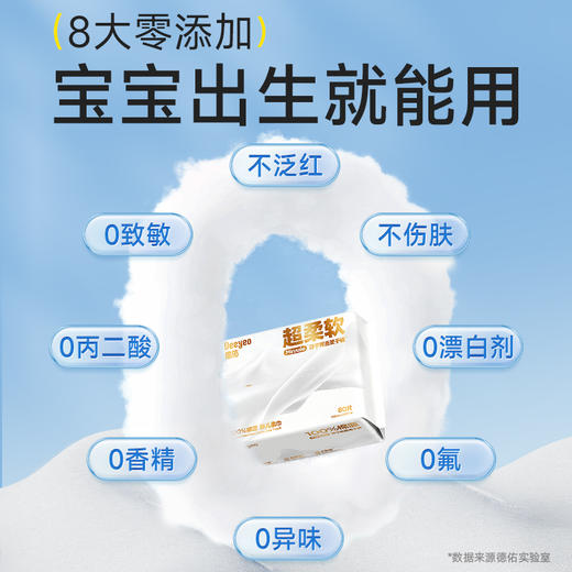 【GX】德佑棉赛尔抽取式50g绵柔巾80抽*6包/10包 商品图3